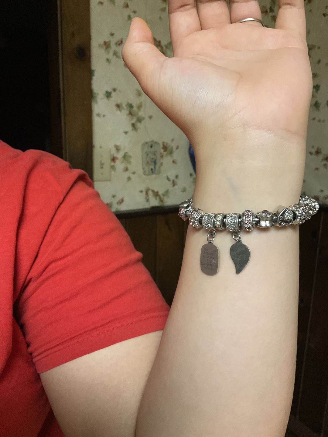 Customer photo review of Mother Daughter Eternal Love Bracelets