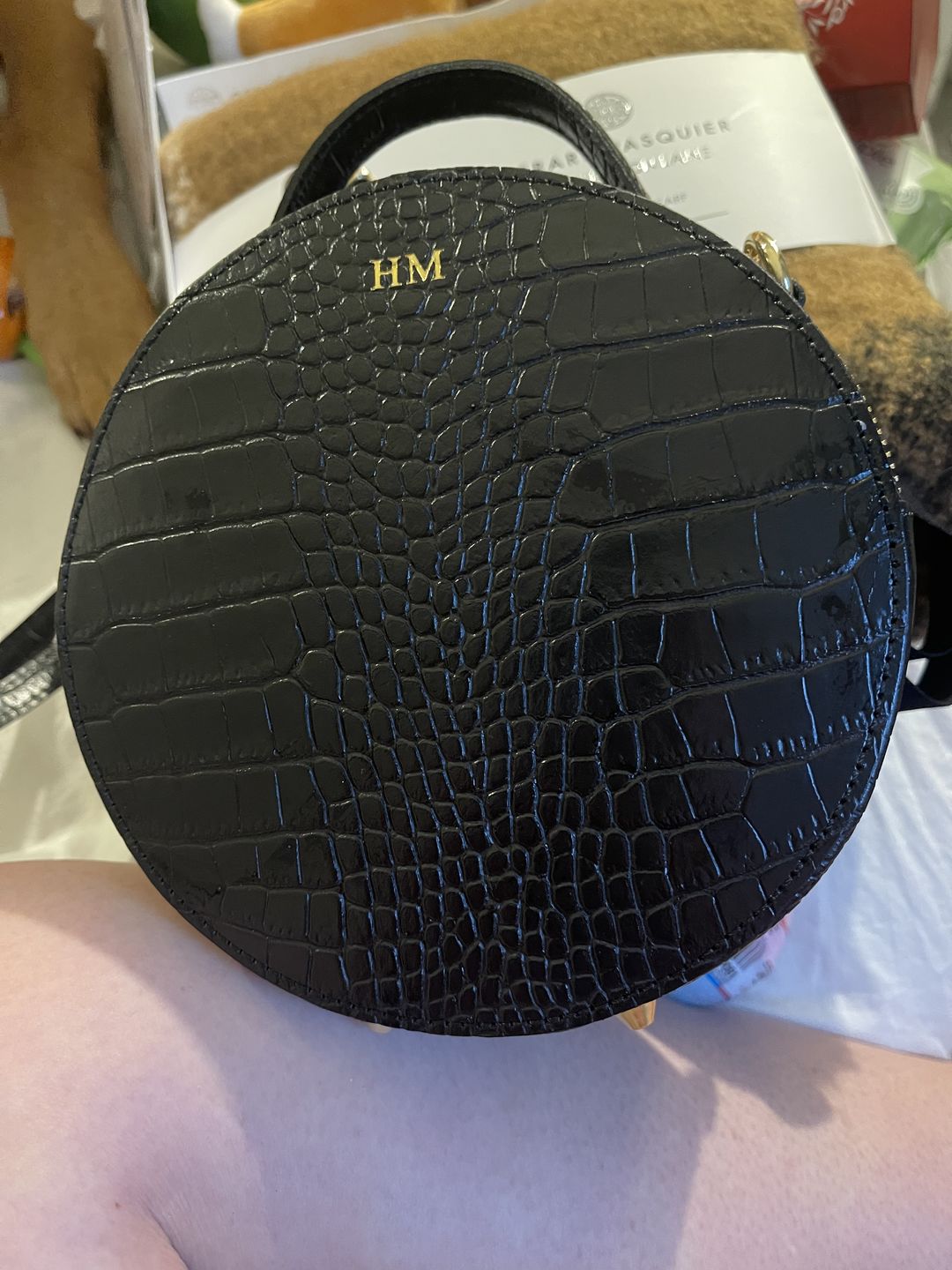 Customer photo review of The Rosie Circle Croc Bag
