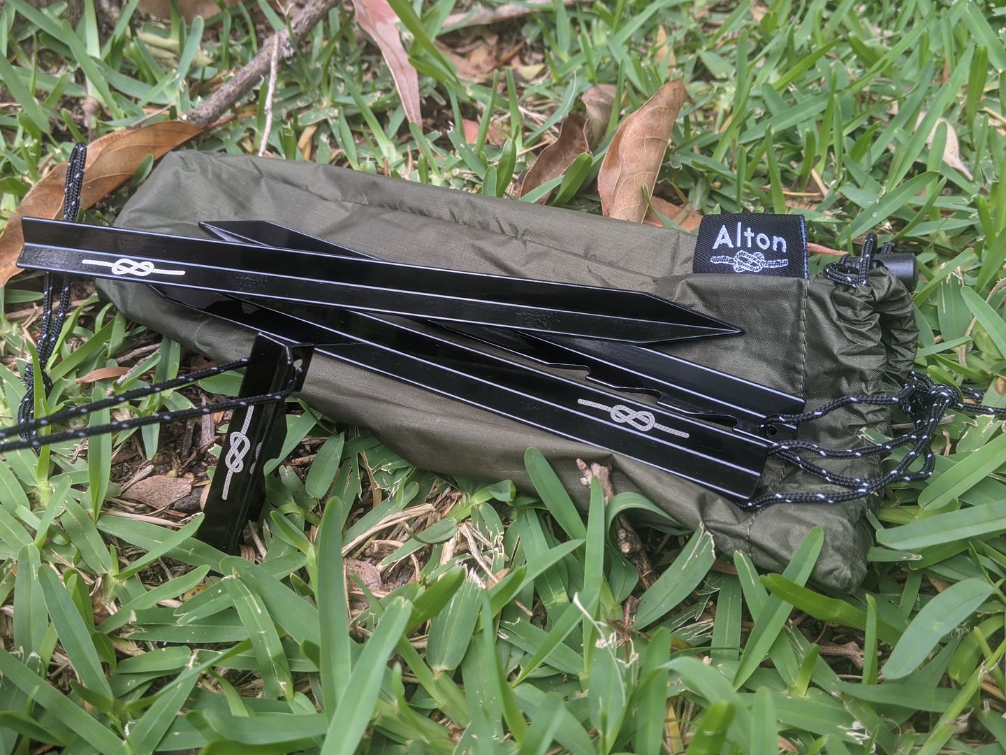 Customer photo review of Ultralight Aluminium Pegs (8 Pack)