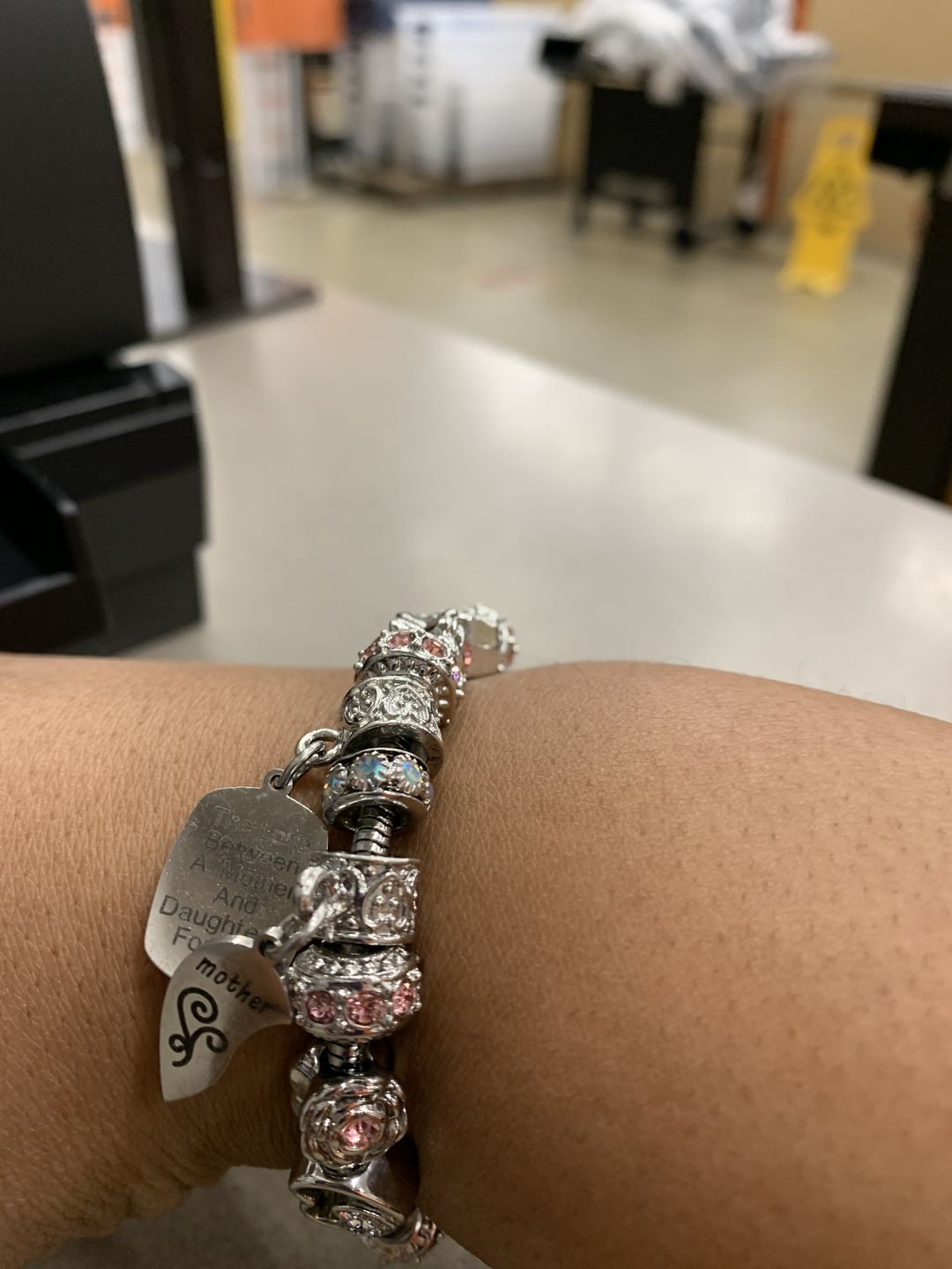 Customer photo review of Mother Daughter Eternal Love Bracelets