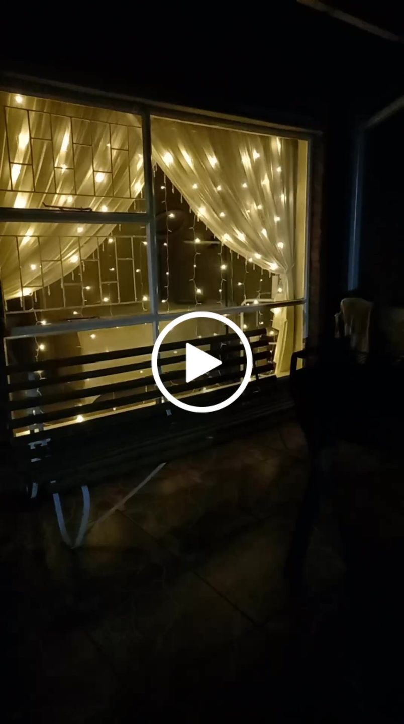 Customer video review of Litehouse Curtain LED Warm White Fairy Lights - 2x3m (300 LEDS)