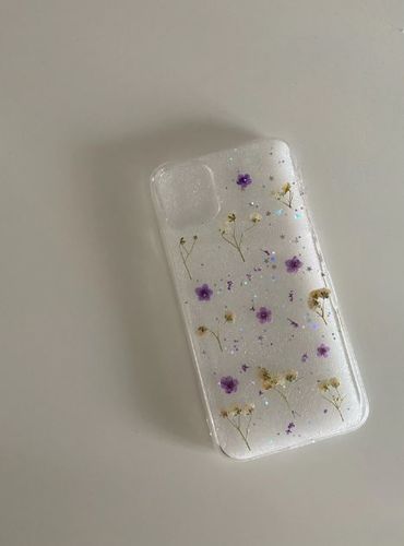 Customer photo review of Real Dried Flowers iPhone Case