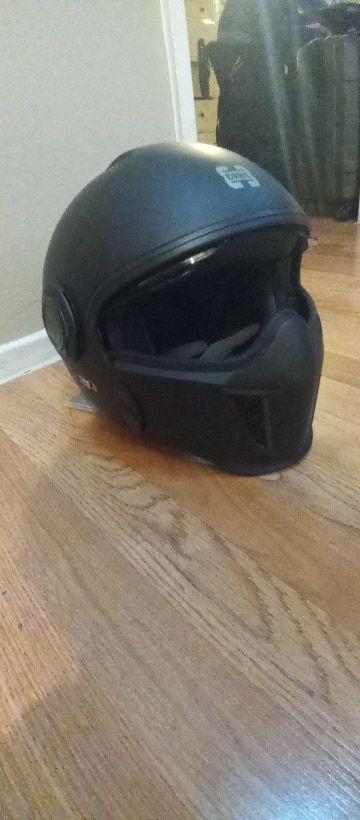 Customer photo review of 'Air Force' Open Helmet with Retractable Visor