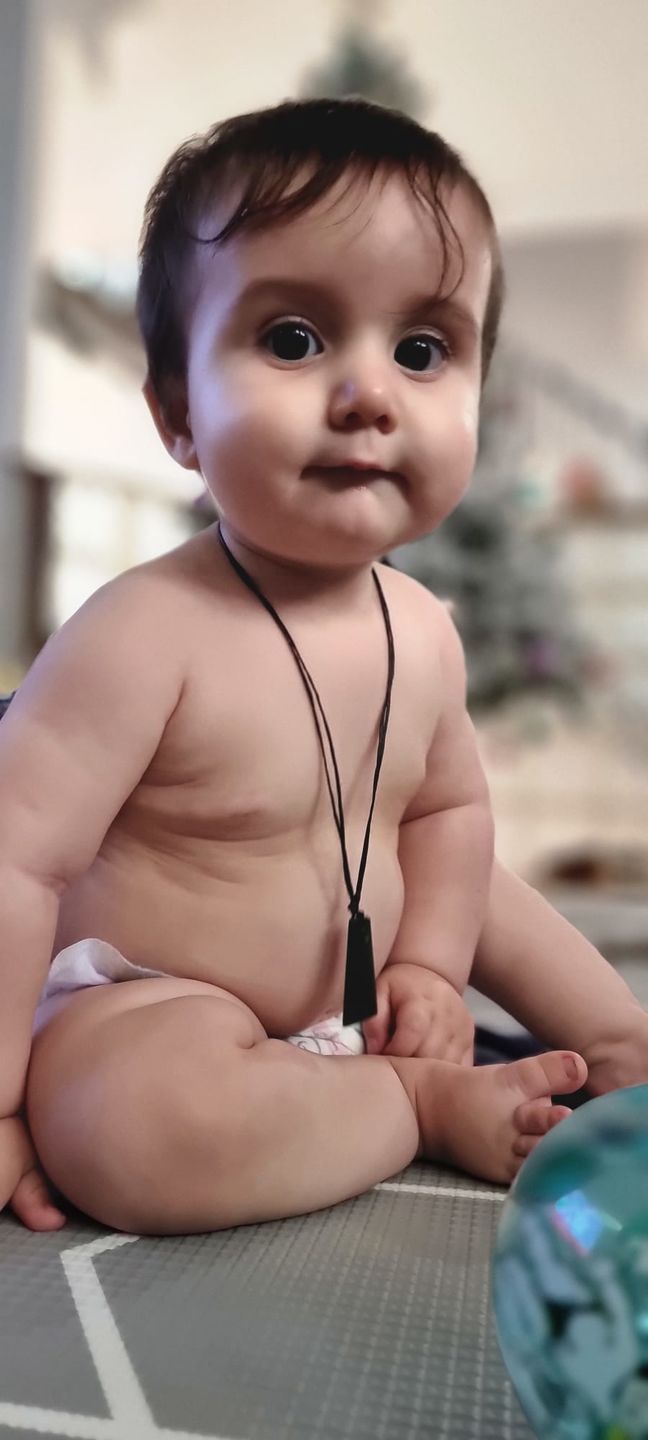 Customer photo review of NZ Greenstone Toki Necklace