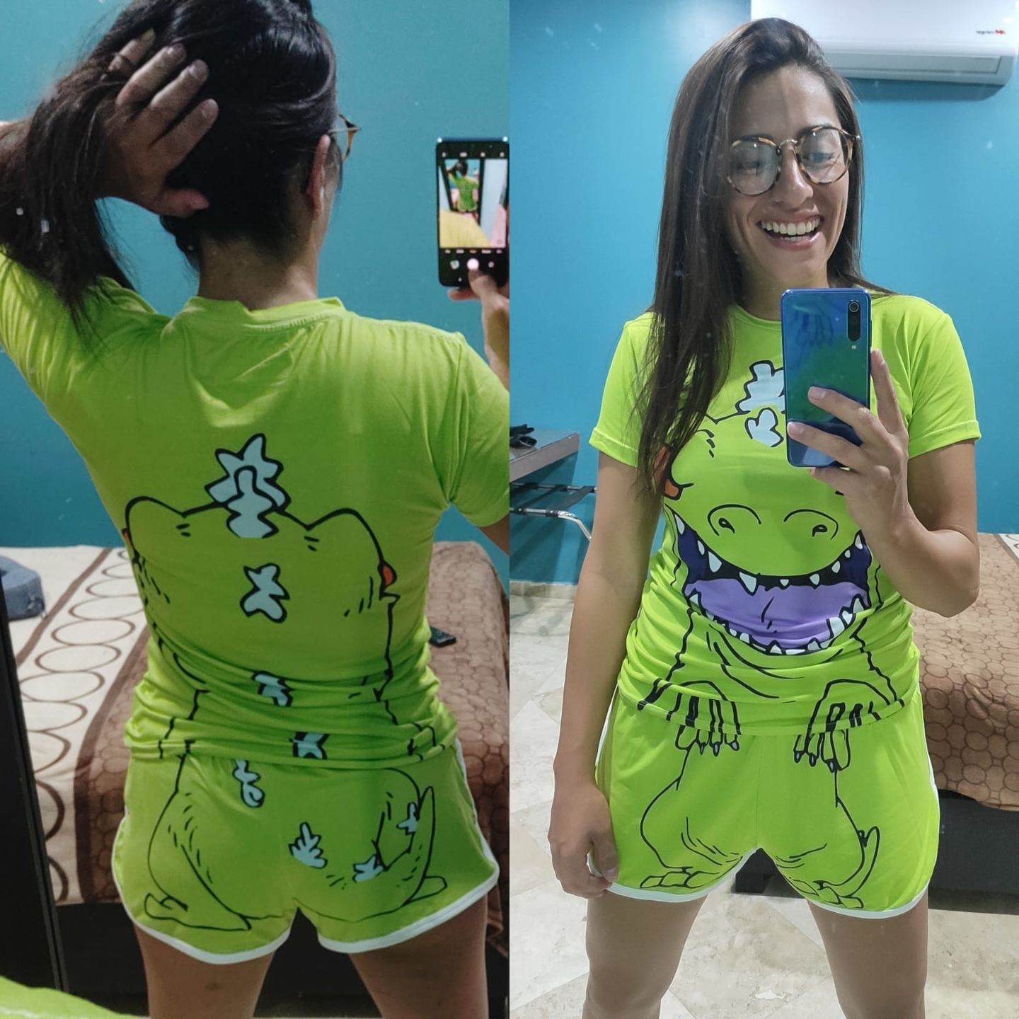 Customer photo review of Playera Pijama Reptar Oficial