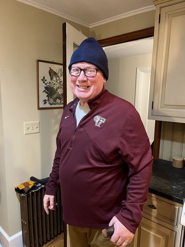 Customer photo review of Big Blue Wool Beanie