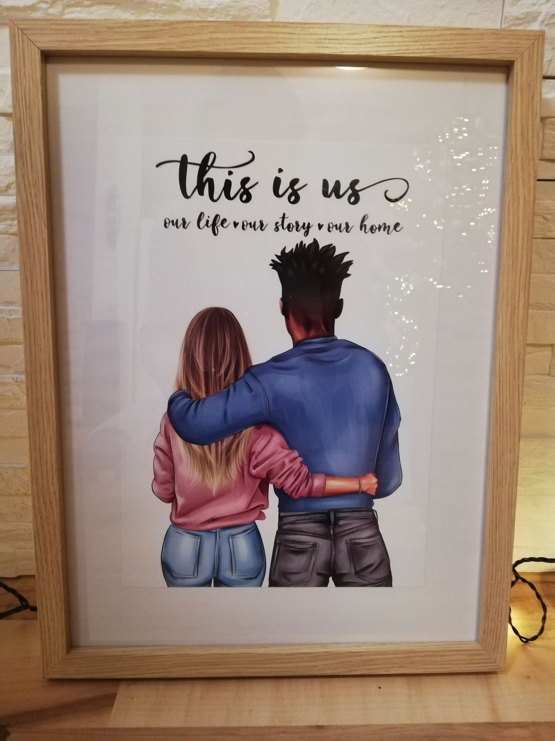 Customer photo review of Pärchen (Mann & Frau) - Personalisiertes Poster