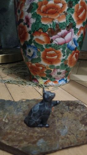 Customer photo review of Brass Cat Incense Holder
