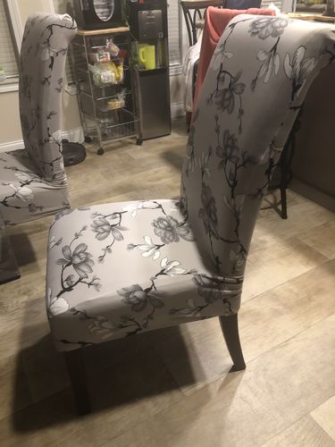 Customer photo review of Cabrexa High Back Chair Slipcovers