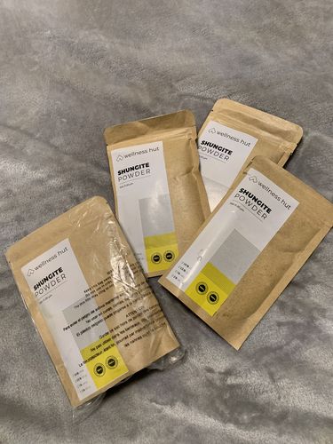 Customer photo review of Shungite Stone Powder - For Skin Care & Orgonite