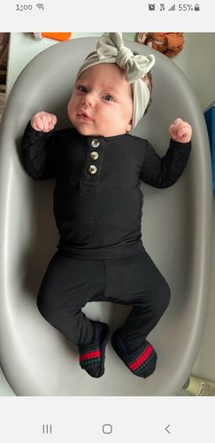 Customer photo review of Onyx Top + Bottoms