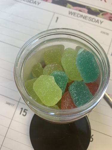 Customer photo review of 1500mg CBD Gummies mixed flavors