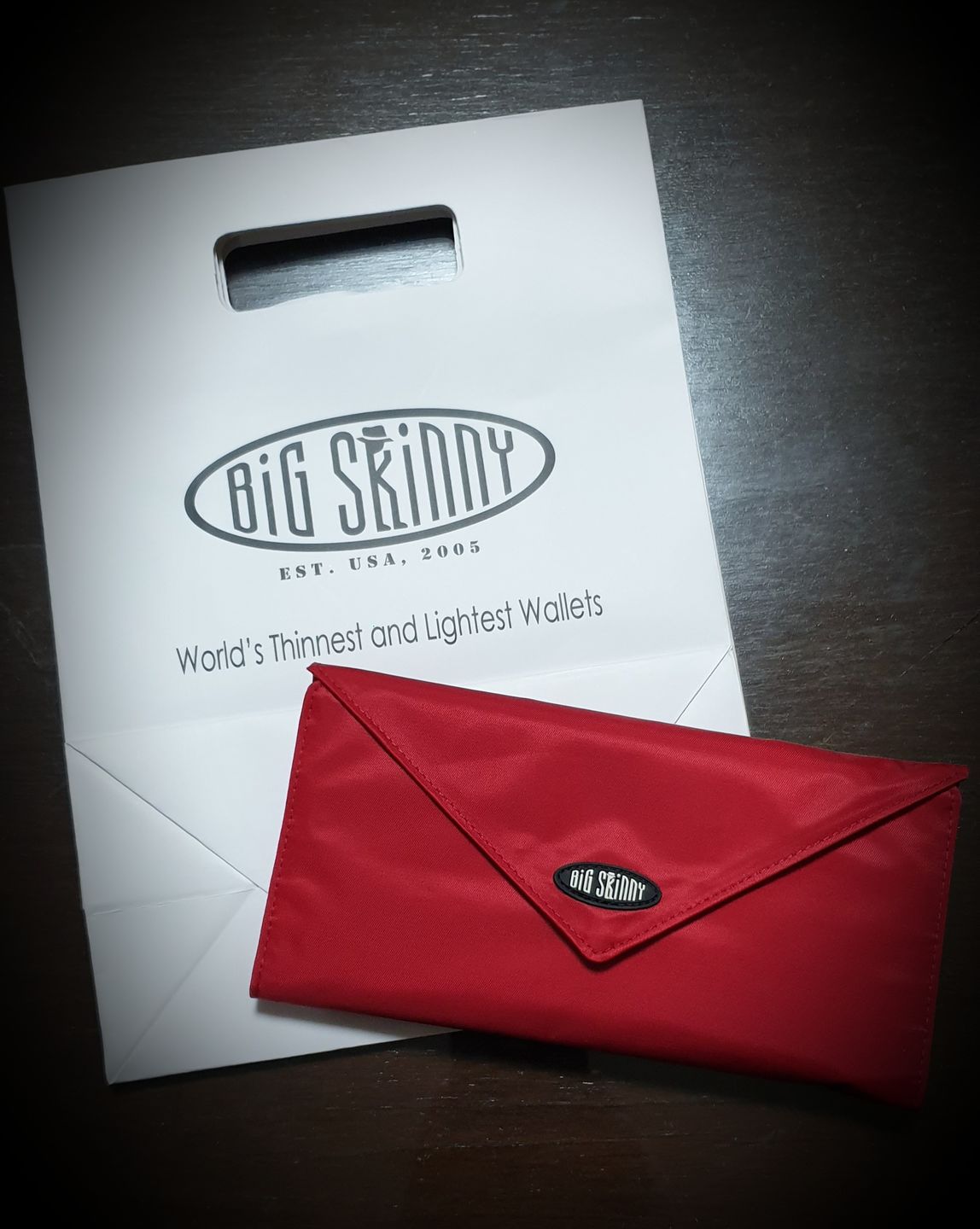 Customer photo review of Slimvelope Red