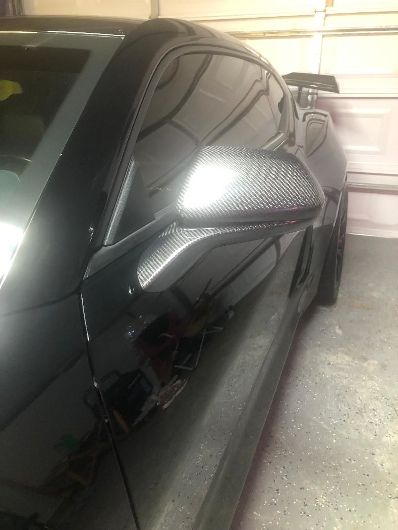 Customer photo review of [Set] Carbon Fiber Mirror Cover for Chevy Camaro 2016-2021
