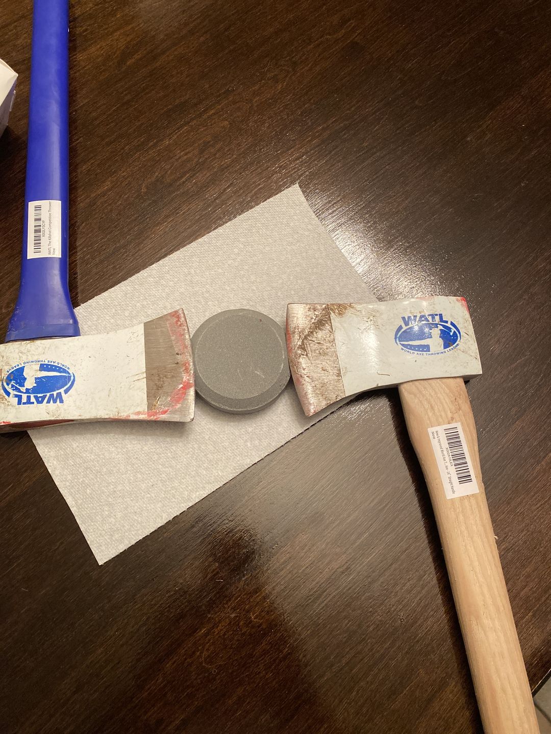 Customer photo review of Axe Throwing Whetstone