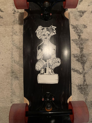 Customer photo review of Longboard Skateboard RKP 180mm Black Trucks G7 - set of 2