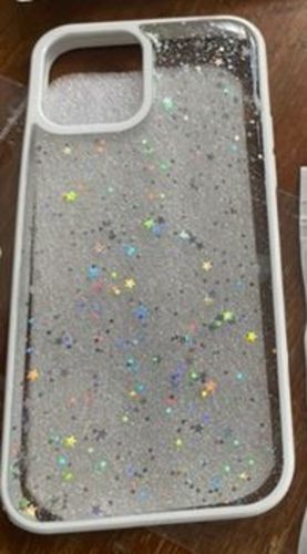 Customer photo review of Glitter Star Sequins iPhone Case