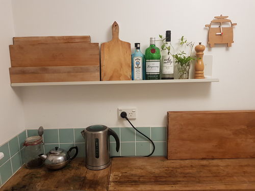 Customer photo review of FOLD Display Ledge 1200