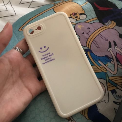 Customer photo review of Lucky and Happy Smiley iPhone Case