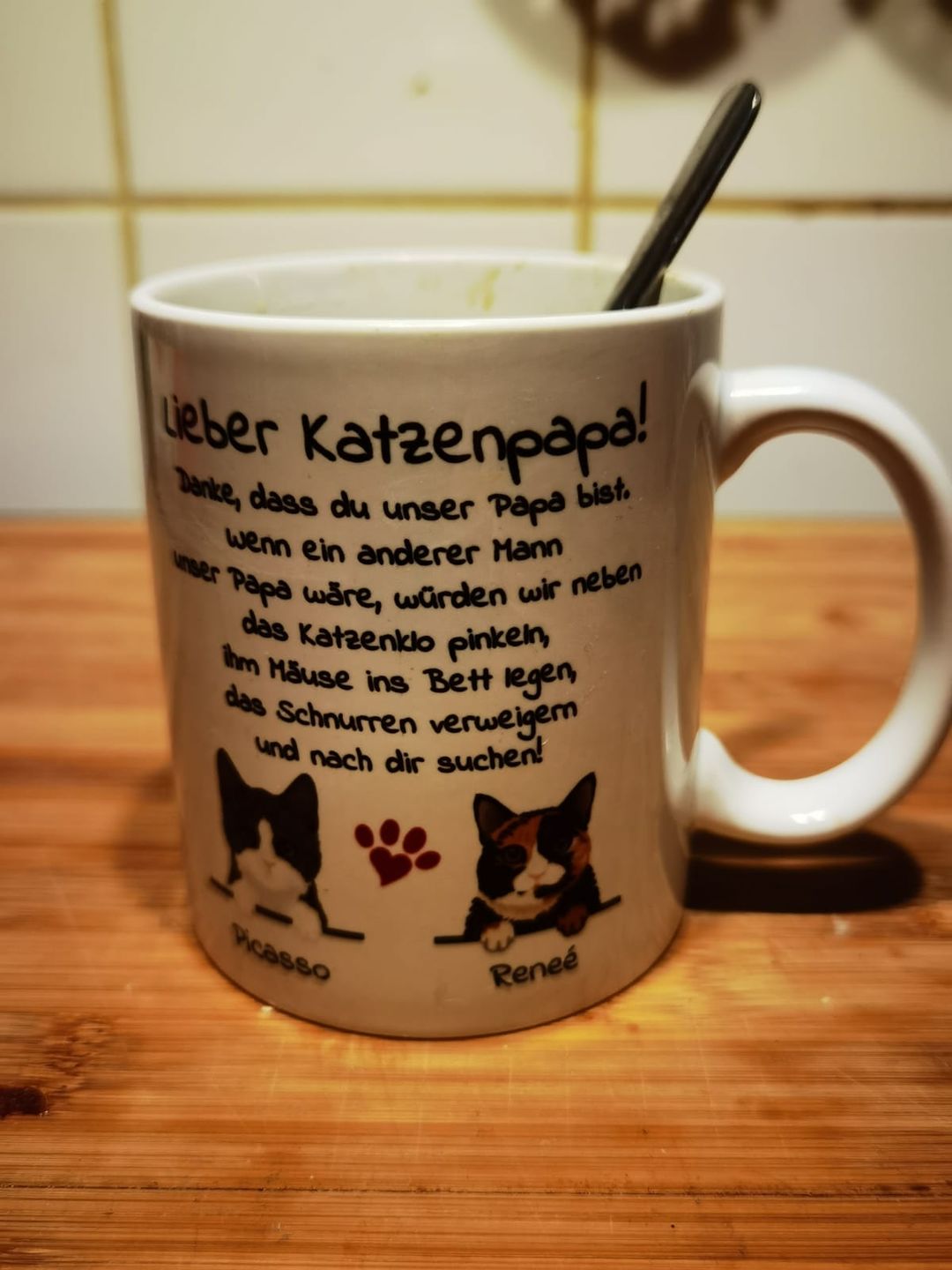 Customer photo review of Liebe Katzenmama/ Lieber Katzenpapa - Individuelle Tasse