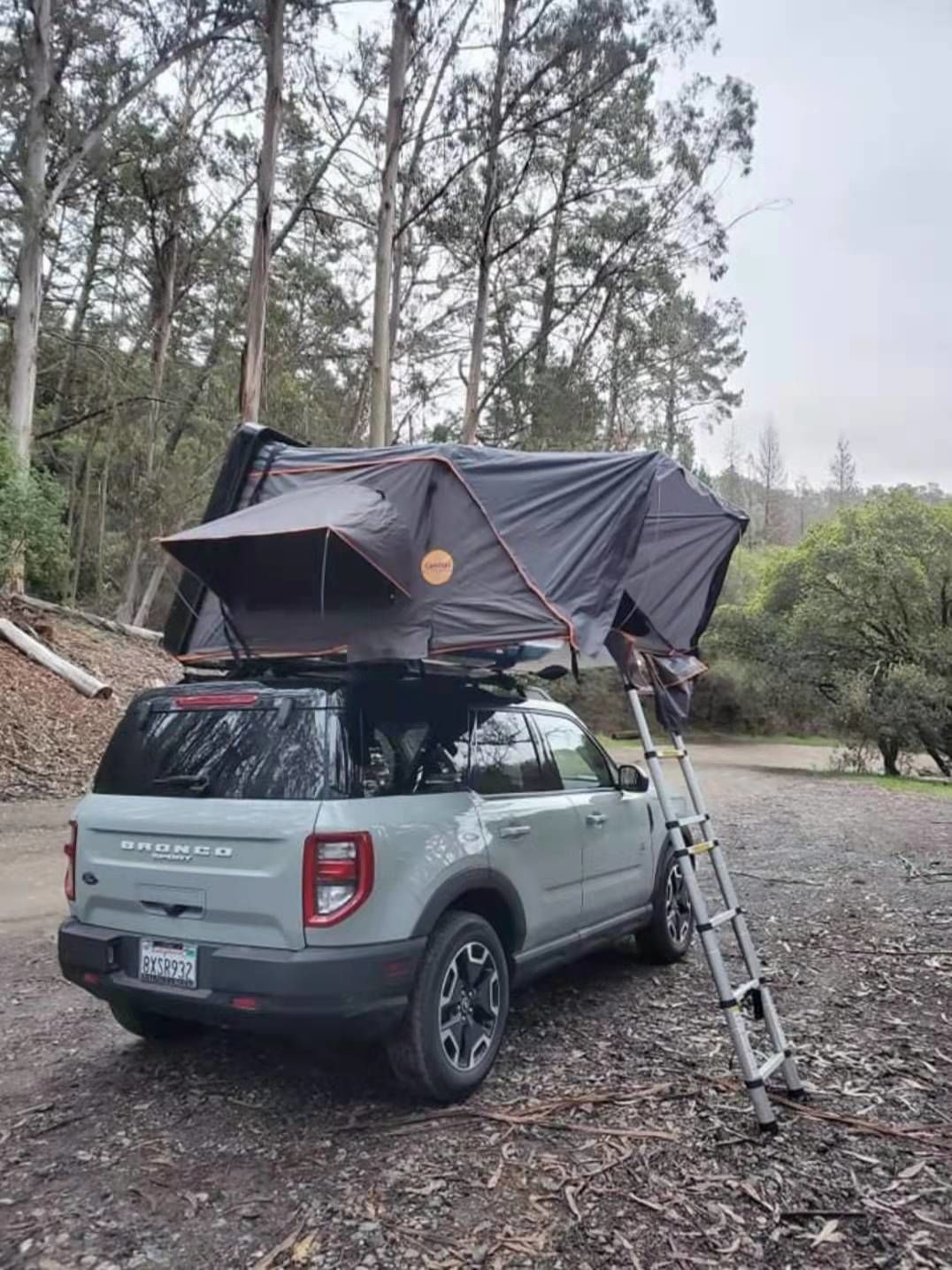 Customer photo review of Adventurer 3 Person Hard Shell Roof Top Tent