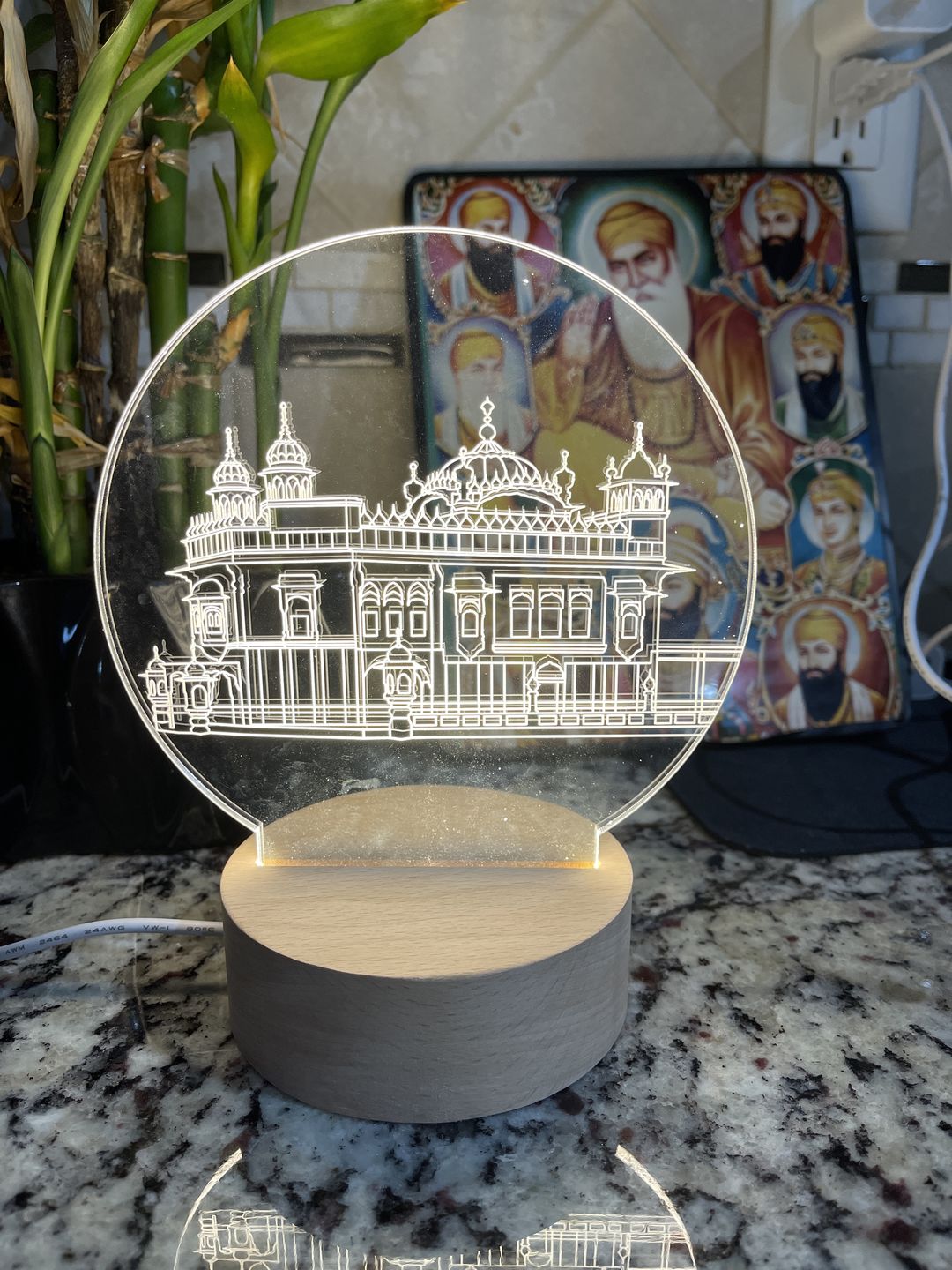 Customer photo review of Golden Temple Lamp