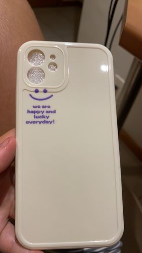 Customer photo review of Lucky and Happy Smiley iPhone Case