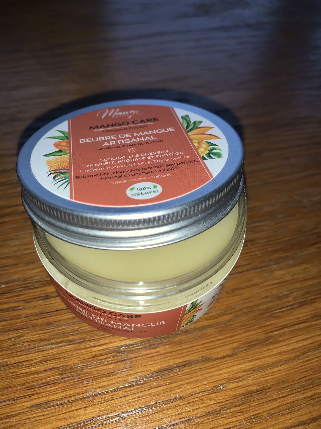 Customer photo review of Beurre de mangue artisanal CARE