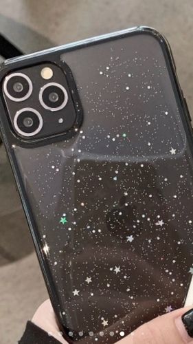 Customer photo review of Glitter Star Sequins iPhone Case