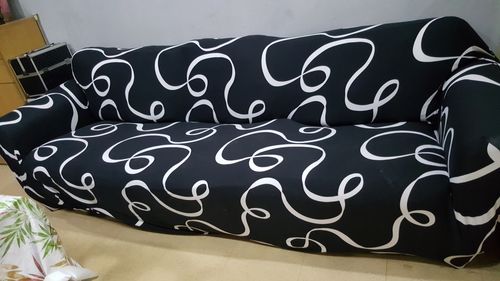 Customer photo review of Black wave - Housses Extensibles de Fauteuil et Canapé