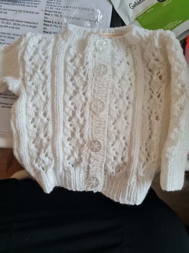 Customer photo review of Baby Mystery Knitting Box