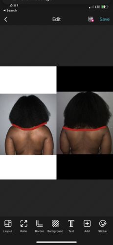 Customer photo review of Maryam Hampton Hair Growth Oil