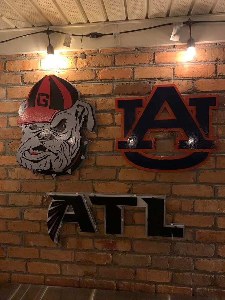Customer photo review of Atlanta Falcons "ATL" 3D Vintage Metal Wall Art