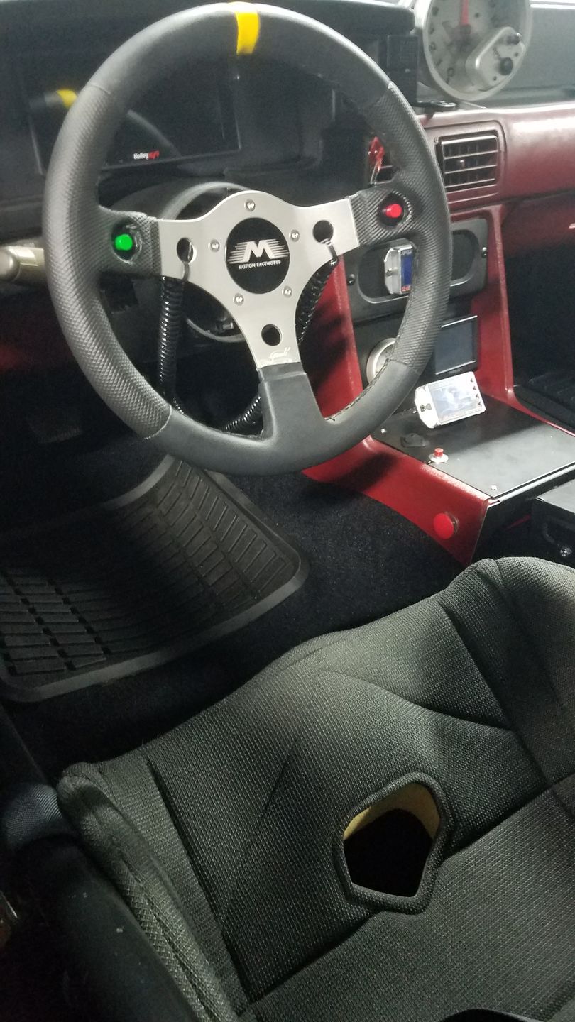 Customer photo review of Motion Raceworks 79-93 Ford Fox Body Mustang Chromoly Lightweight Steering Column