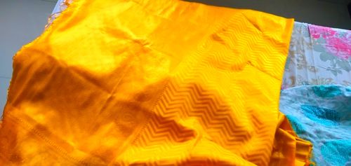 Customer photo review of SUNNY YELLOW KANJIVARAM ZARI SILK SAREE