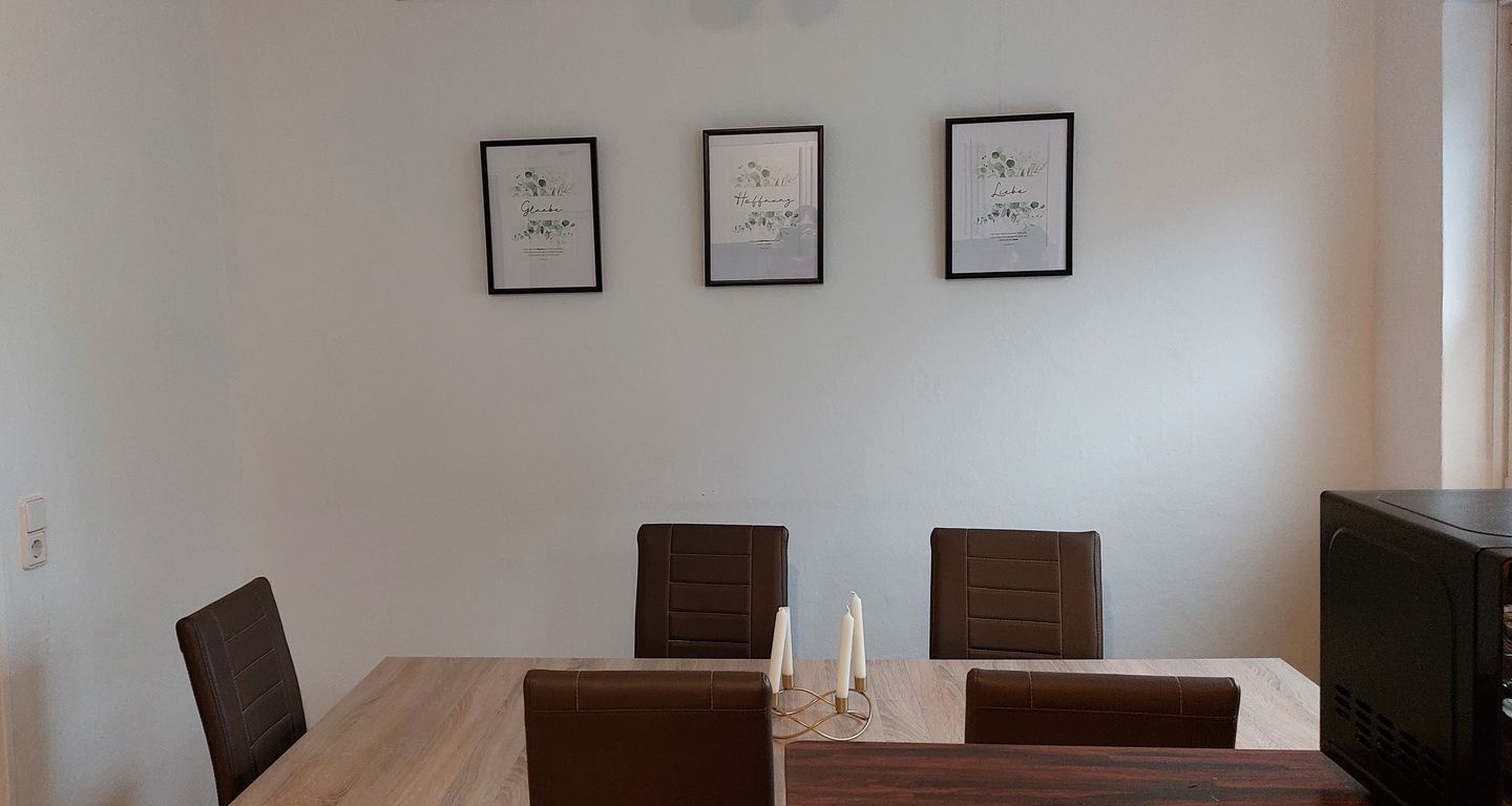 Customer photo review of Poster "Glaube Hoffnung Liebe" · 3er Set · Pflanzen Grün · A3 / A4 · Bibelvers Deutsch