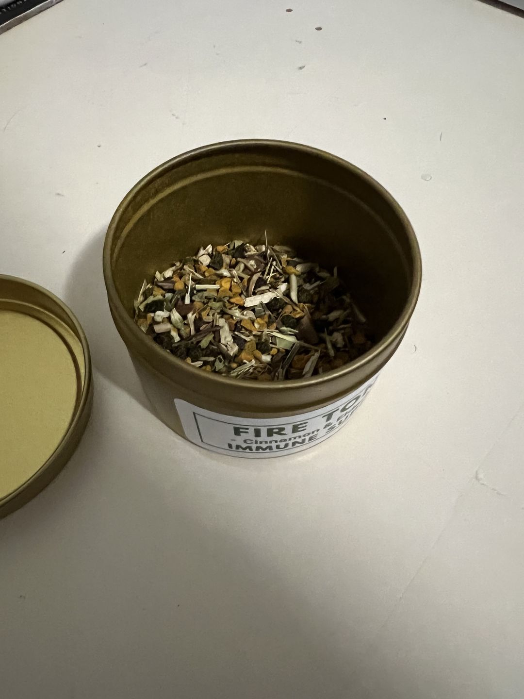 Customer photo review of Fire Tonic - Tea for Immune Support