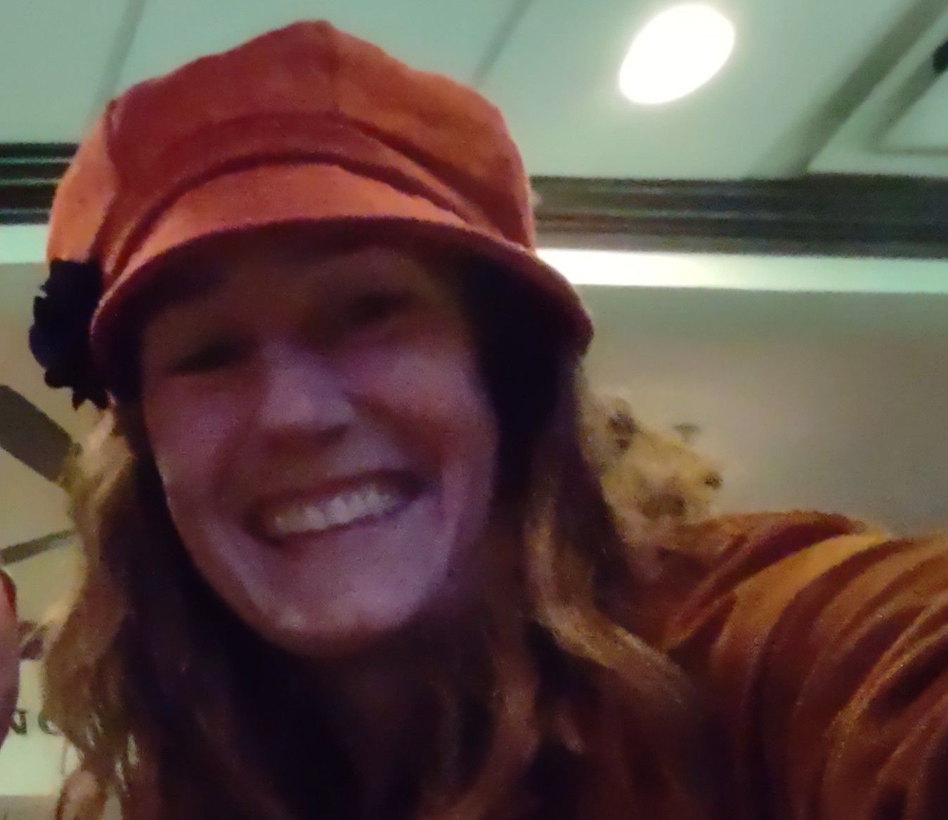 Customer photo review of Mucros Weavers Women's Tweed Newsboy Hat