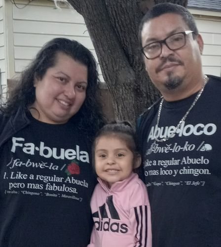 Customer photo review of Abueloco Chingon T-Shirt
