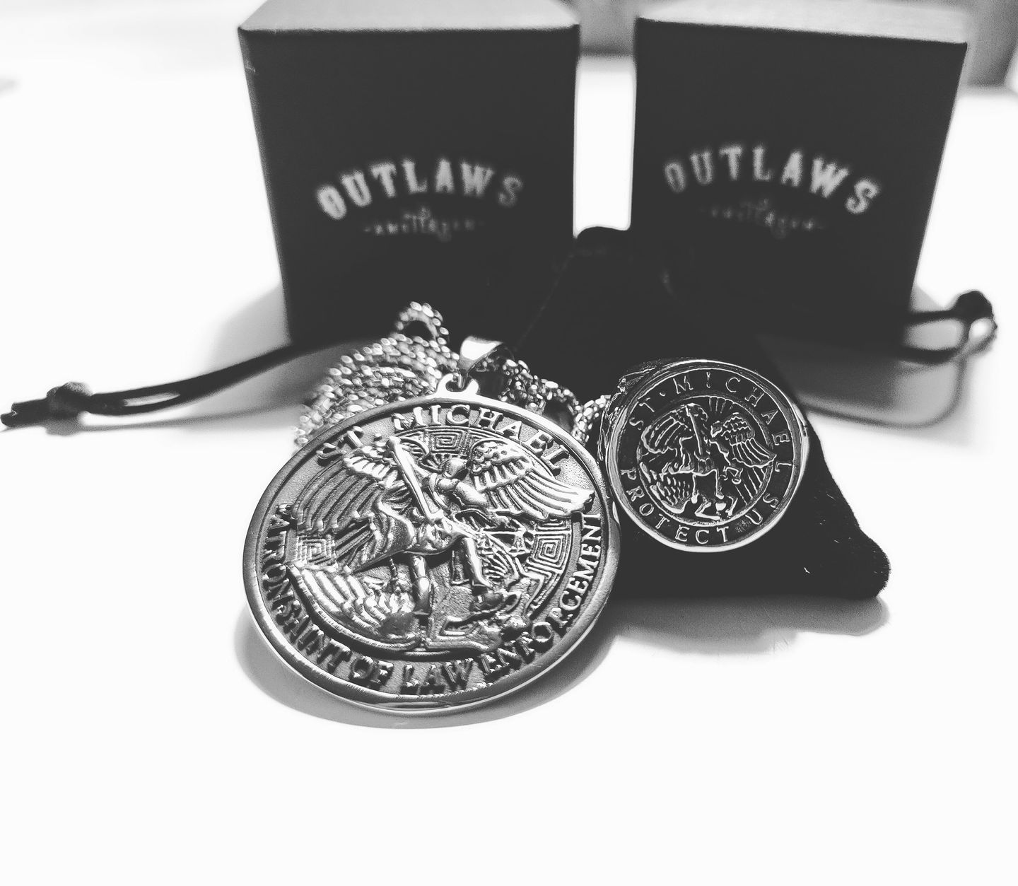 Customer photo review of ST. MICHAELS. - NECKLACE