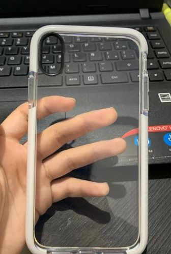 Customer photo review of Shockproof Transparent iPhone Case