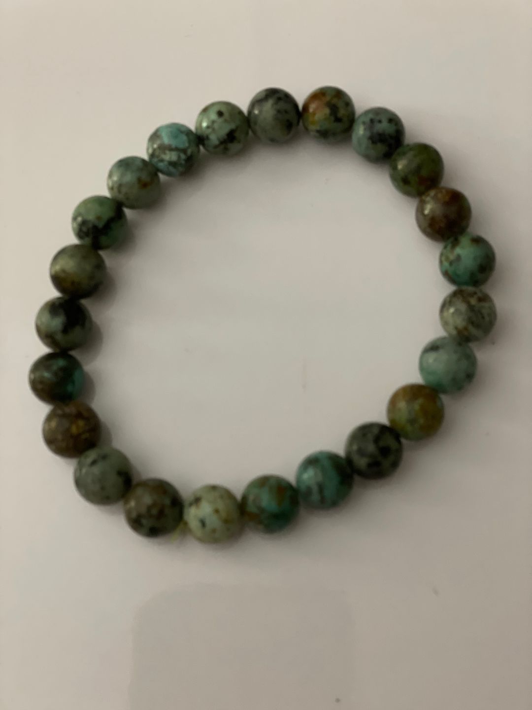 Customer photo review of Unisex African Turquoise Bracelet to Bring Good Fortune
