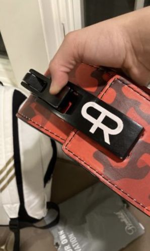 Customer photo review of PR Powerlifting 13mm Belt w/ Lever Buckle - Red Camo