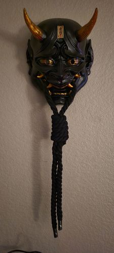 Customer photo review of Handcrafted Ghost Hannya Resin Mask