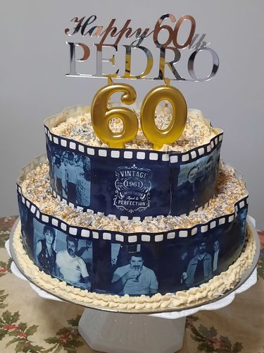 Customer photo review of Film Reel - Custom Edible Icing Image