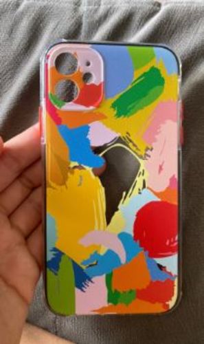 Customer photo review of Graffiti Art Clear iPhone Case