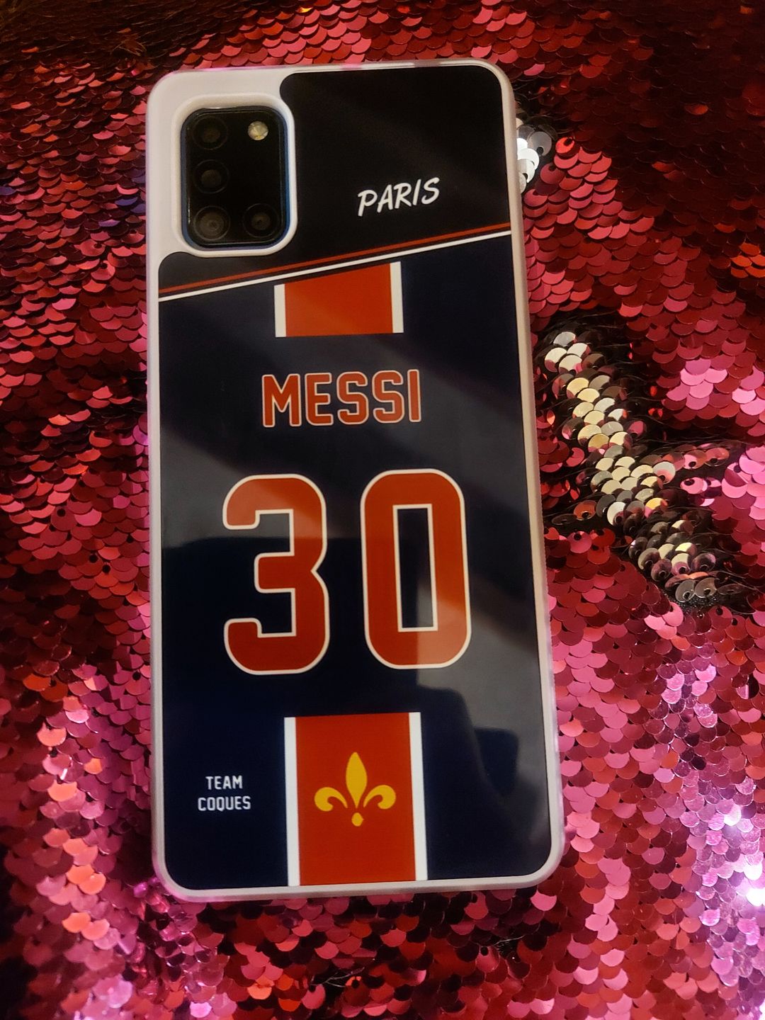 Customer photo review of Coque foot PARIS SG Domicile 1 personnalisable - TEAMCOQUES