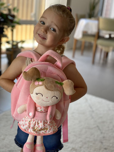 Customer photo review of Holiday Special - Personalized Leyadoll Doll Backpack (Pink Cherry)