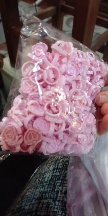 Customer photo review of 100PC Heart-Shaped Ring Cup