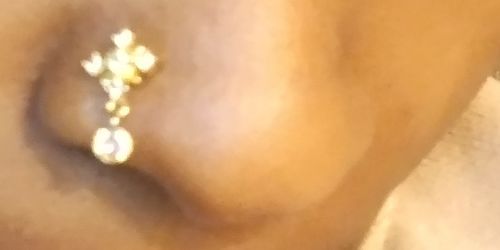 Customer photo review of Cassiopeia Nose Stud